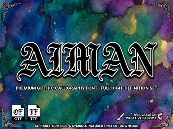 Aiman Font for Editorial Design