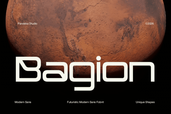 Bagion: A Futuristic Font for Digital Campaigns