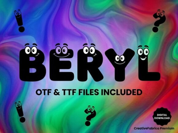 Beryl Font: A Cheerful Typeface for Creative Projects