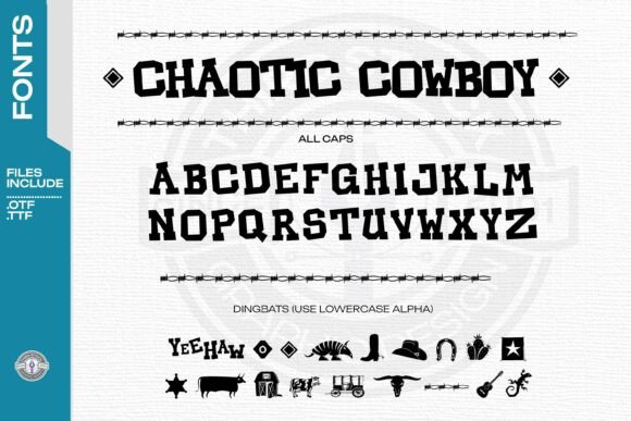 Chaotic Cowboy Font for Bold Branding