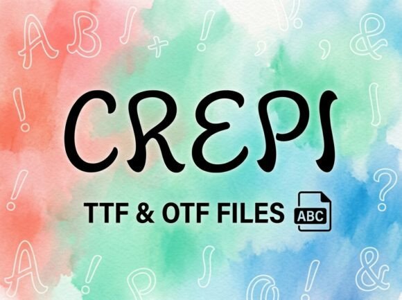 Crepi Font: Playful Typography for Creative Projects