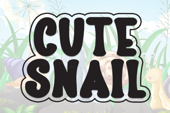 Cute Snail Font for Creative Branding