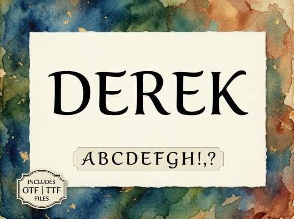 Derek Font for Editorial Design