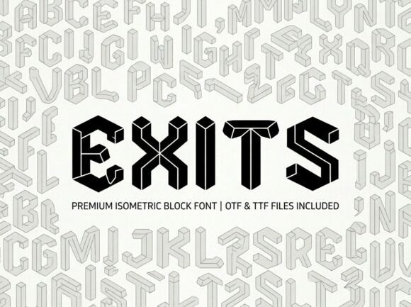 Exits Font for Creative Projects