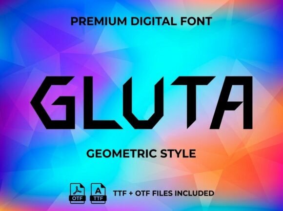 Gluta: A Bold Display Font