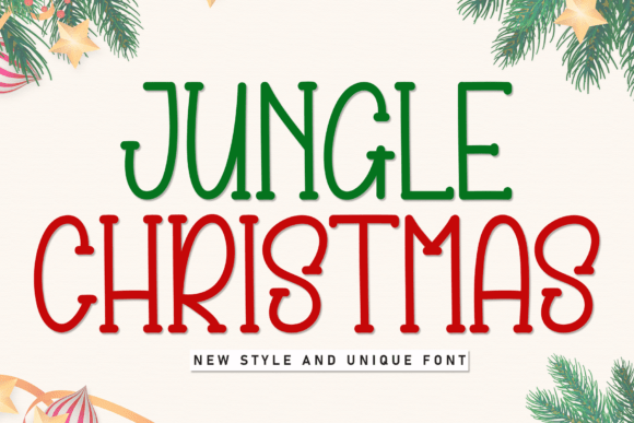 Jungle Christmas Font for Web Design