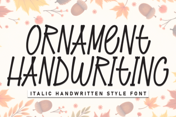 Ornament Handwriting Font for Branding Projects