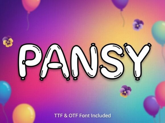Pansy Font for Creative Web Design