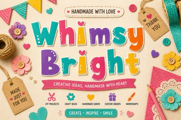 Whimsy Bright: A Playful Font for Creative Campaigns
