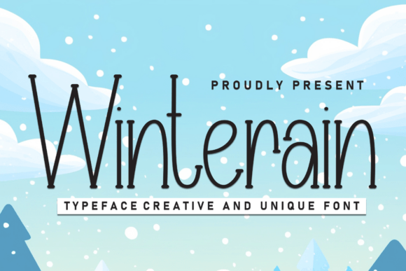 Winterain: A Font for Elegant Branding